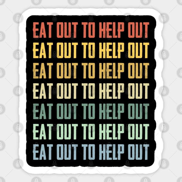 Eat Out to HELP Out Sticker by Naumovski